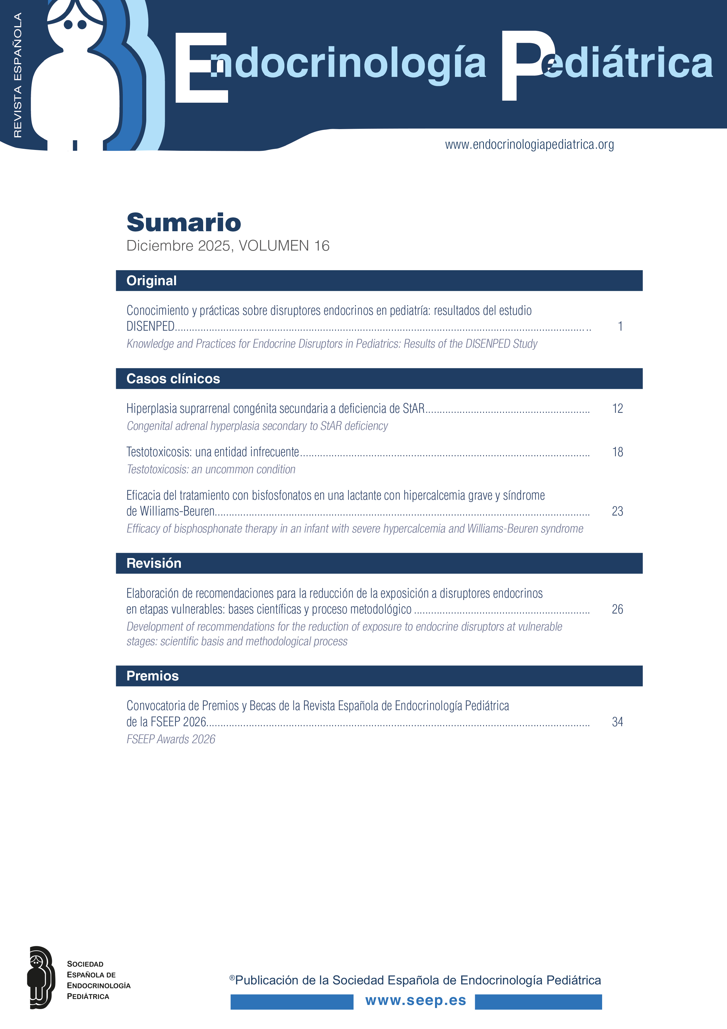 Rev Esp Endocrinol Pediatr Nº 2 Año 2025&nbsp;&nbsp;